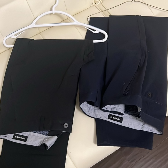 Selling Bonobo Wash2.0 chinos size 36X30 straight fit black and blue - Picture 2 of 4